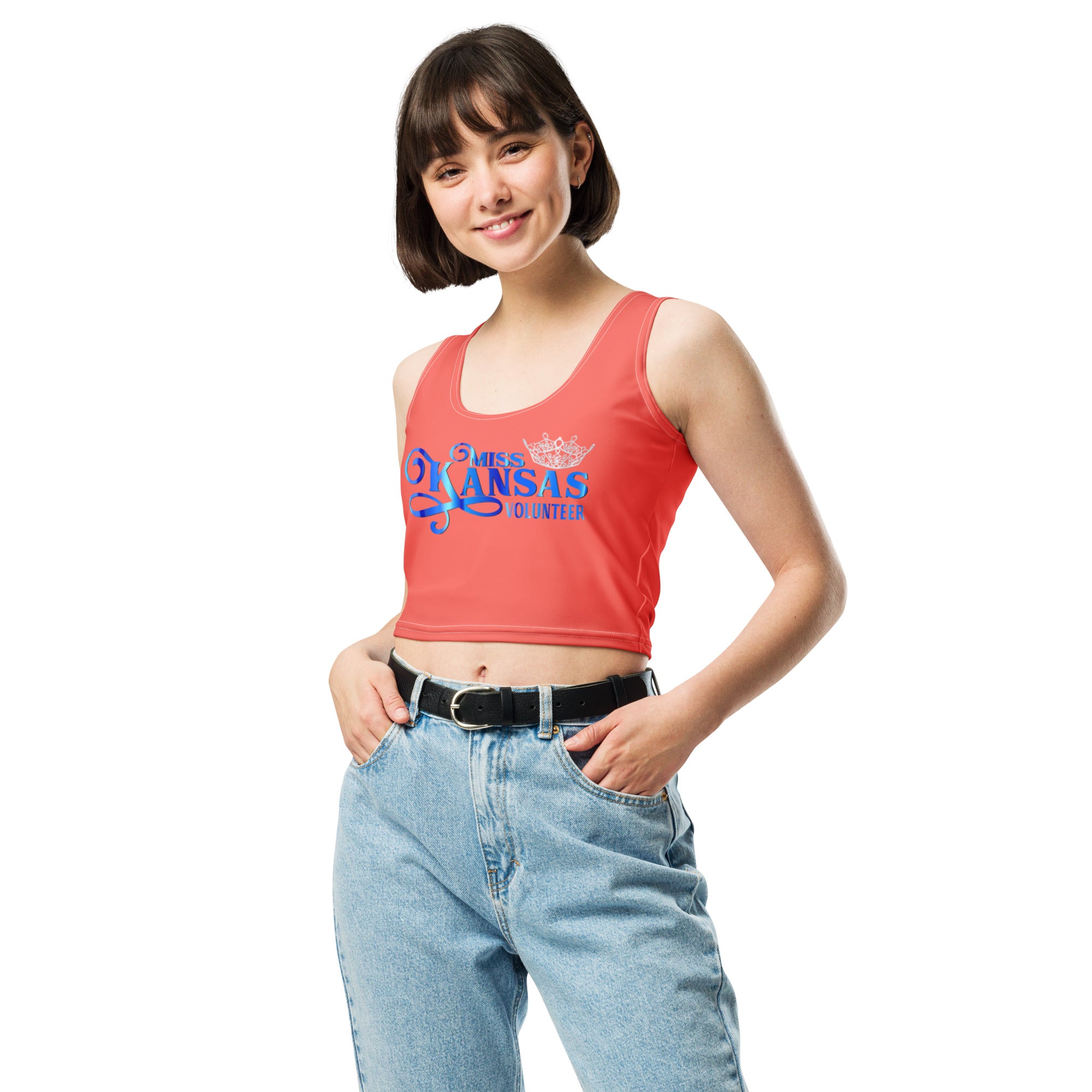 MKV Crop Top in Sunset Orange